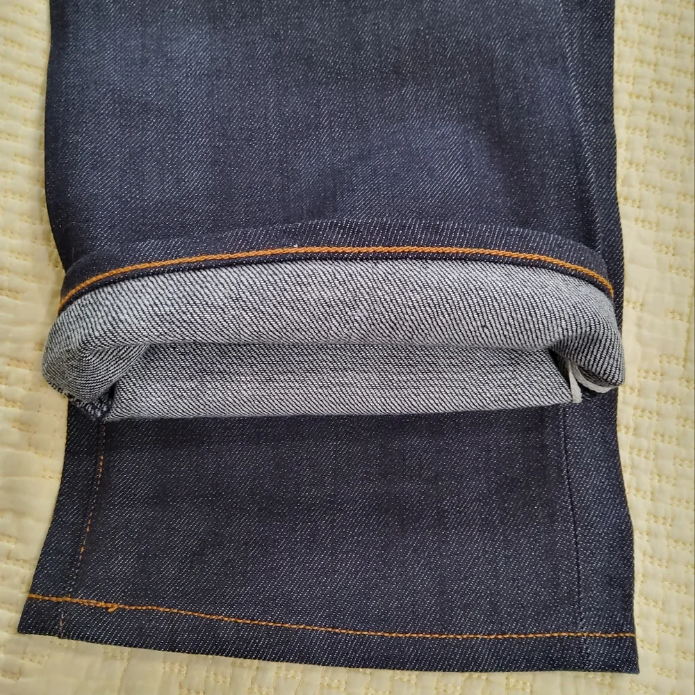 3×1 NYC Navy Blue Strait Leg Jeans Size 34
